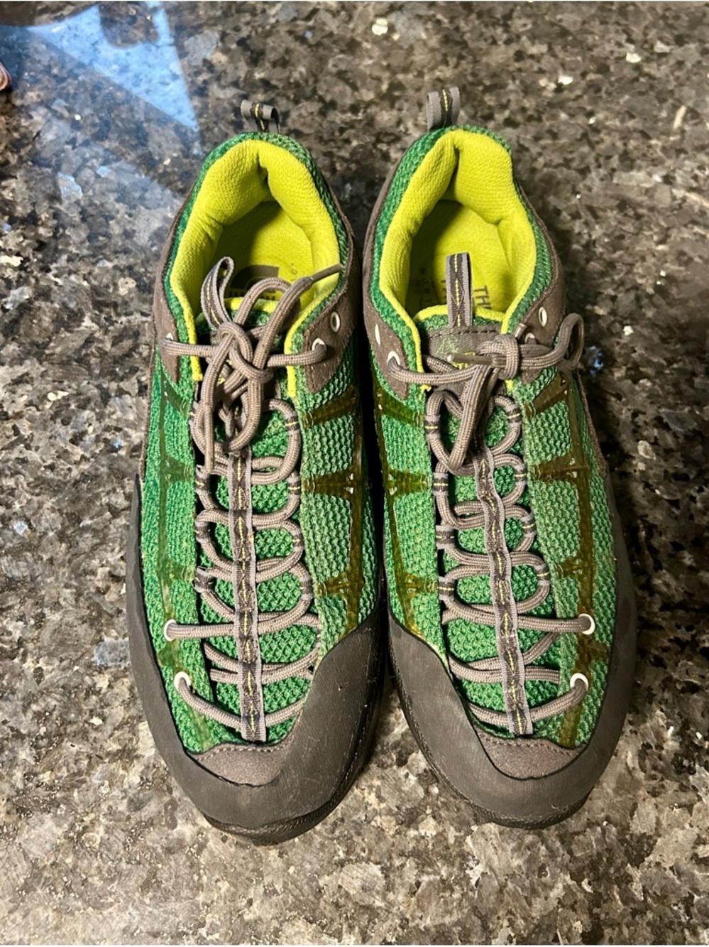 The North Face Green Mesh Hiking Sneakers - Size 9.5